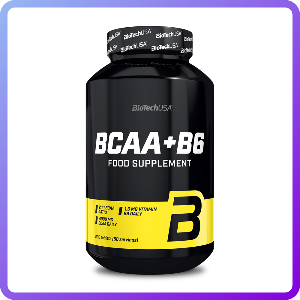 Амінокислоти BCAA BioTech BCAA + B6 (200 таб) (333720)