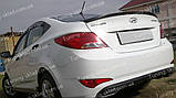Спойлер Хендай Акцент 4 (спойлер на кришку багажника Hyundai Accent 4), фото 5