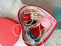 Подарочный набор "Клубничное сердце" мыло глицериновое, ароматное и увлажняющее кожу