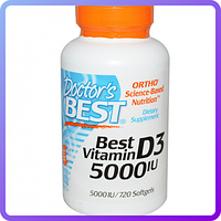 Витамины Doctor's Best Vitamin D3 5000IU (720 желатиновых капсул) (227182)