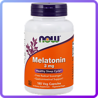 Снотворное NOW Melatonin 3 мг (180 капс) (224183)
