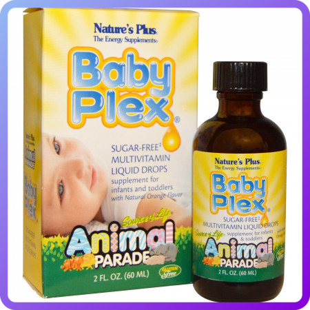 Рідкі Вітаміни для Немовлят Natures Plus Baby Plex Animal Parade (60 мл)  (449443)