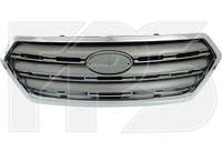 Решетка радиатора Subaru Outback '15-18 хром / серый металлик (FPS)