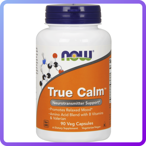 Препарат для відновлення нервової системи NOW True Calm (90 капс) (335225)