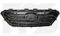 Решетка радиатора с хром молдингами Hyundai Sonata LF '14-17 Sport (FPS) без AUTO CRUISE