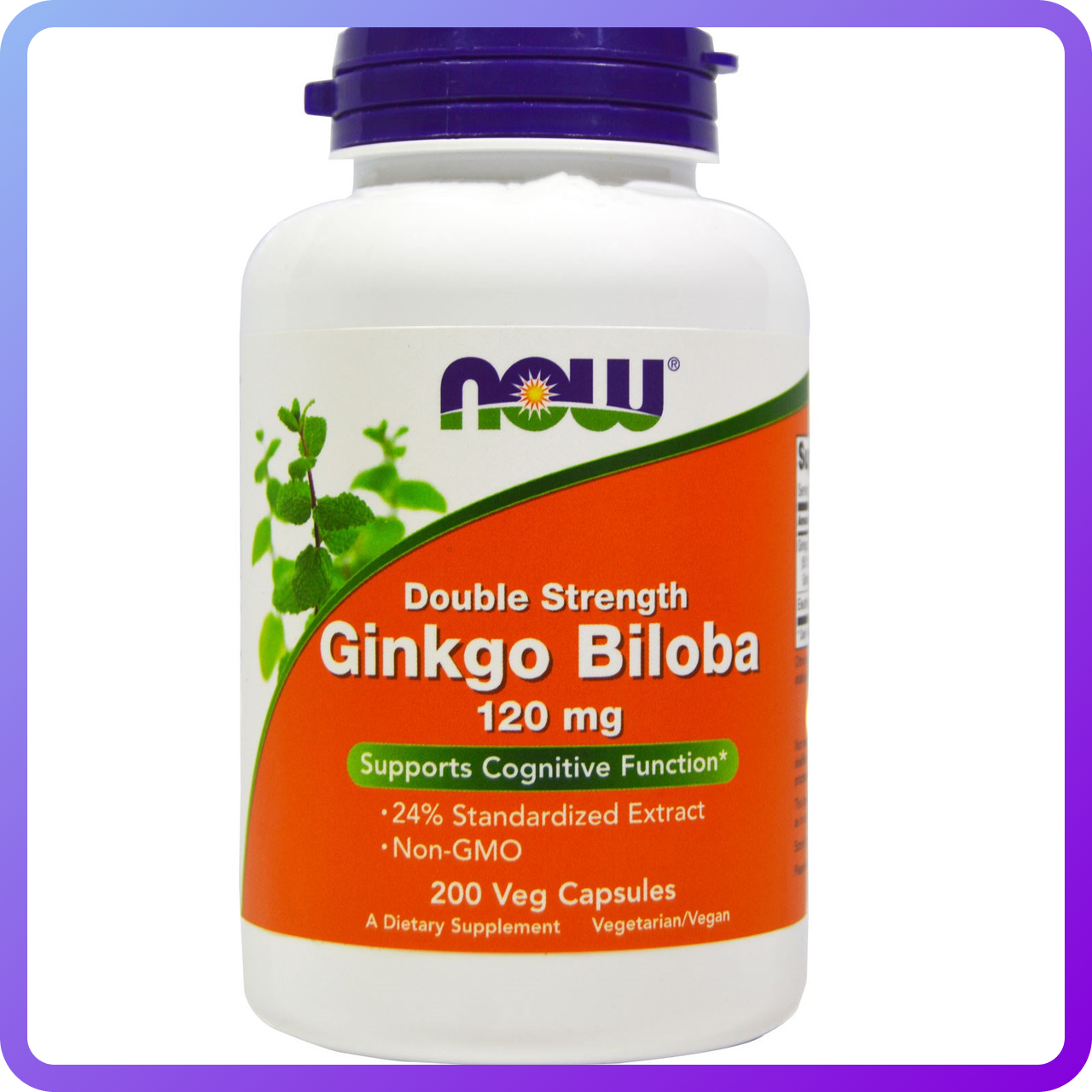 Препарат для підвищення розумової енергії і роботи мозку NOW Double Strength Ginkgo Biloba 120 мг (50 кап) (335234)