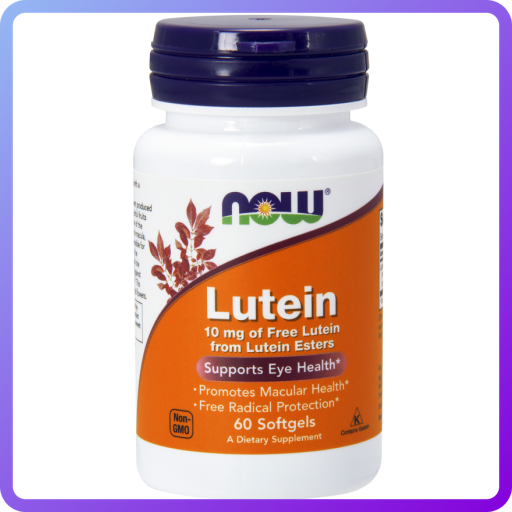 Препарат для підтримки органів зору NOW Lutein 10 мг (60 капс) (335238)