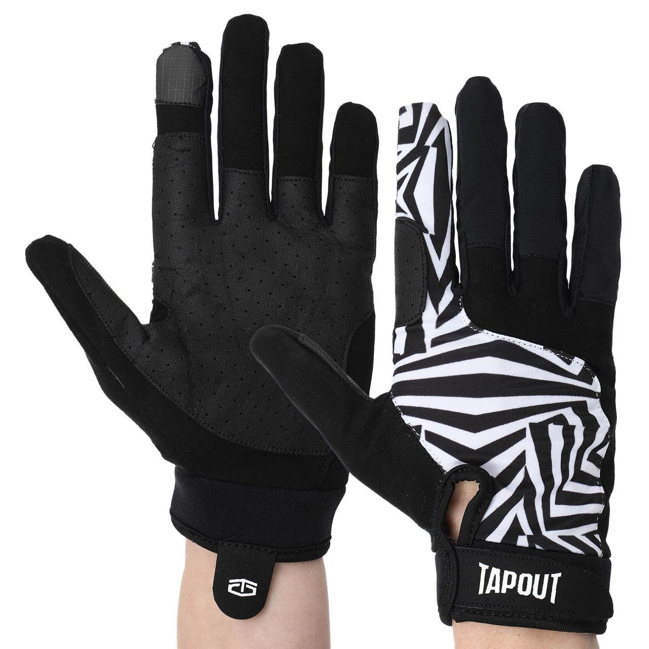 Рукавиці для фітнесу рукавички спортивні Tapout 168518 розмір XS Black-White