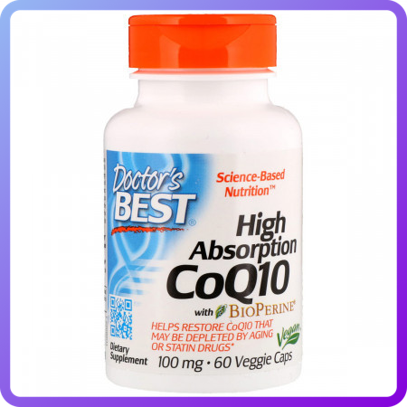 Антиоксидант для підтримки серцево-судинної системи Doctor's s Best High Absorption Coenzyme Q10 100 мг (338286)