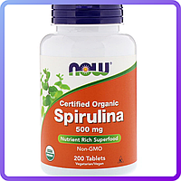 Препарат для поддержки работы организма NOW Foods Spirulina 500 (200 таб) (102993)