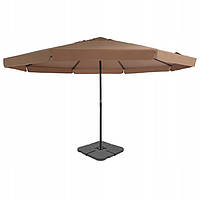 Большой зонт Greatstore 500 x 385 см + Утяжелитель Серо-бежевый