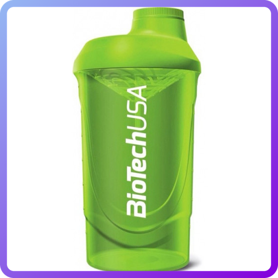Шейкер BioTech Wave "Grass Green" (600 мл) (333801)