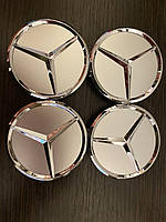 Центральний ковпачок-емблема для легкосплавних дисків MERCEDES(75мм)