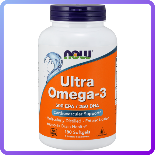 Риб'ячий жир Now Foods Ultra Omega 3-D 180 гель.капс (344267)