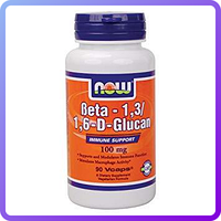 Препарат для укрепления иммунитета NOW Foods Beta 1,3/1,6 Glucan (90 капс) (224295)