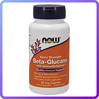 Препарат для укрепления иммунитета NOW Foods Beta-Glucans with ImmunEenhancer (250 мг) (60 капс) (224296)