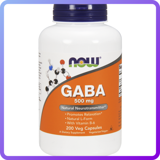 Активний стимулятор гормону росту NOW GABA 500 мг (200 кап) (335305)