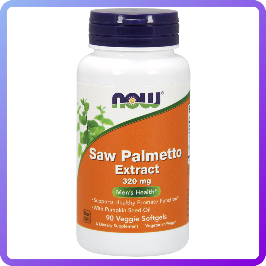 Препарат для чоловічого здоров'я NOW Saw Palmetto (320 мг) (90 капс) (335308)