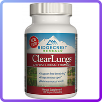 Комплекс для Поддержки Легких RidgeCrest Herbals Clear Lungs (120 желевых капсул) (106123)