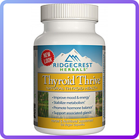 Комплекс для Поддержки Щитовидной Железы RidgeCrest Herbals Thyroid Thrive (60 желевых капсул) (106130)