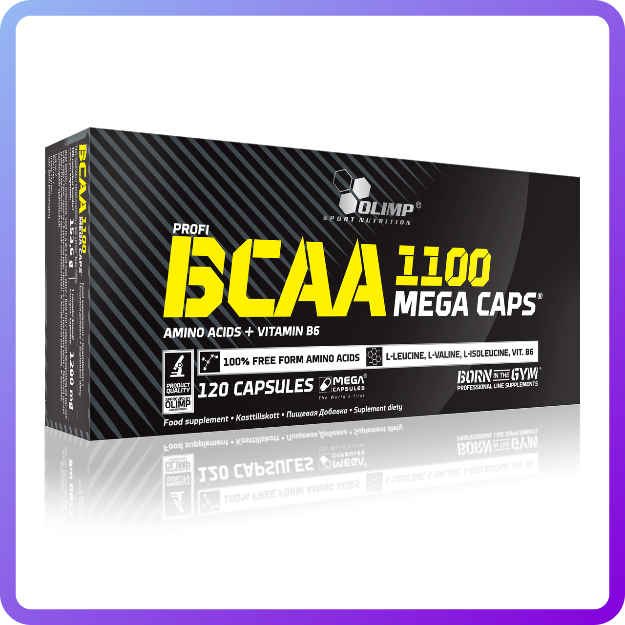 Амінокислоти BCAA Olimp Labs BCAA Mega Caps 1100 (120 кап) (103100)