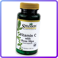 Вітаміни і мінерали Swanson Vitamin C with Rose Hips 500 мг 100 капс (231430)