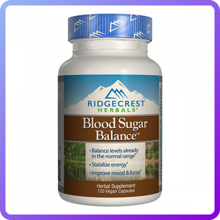 Комплекс для Нормалізації Цукру в Крові RidgeCrest Herbals Sugar Balance (120 желевых капсул) (338484)