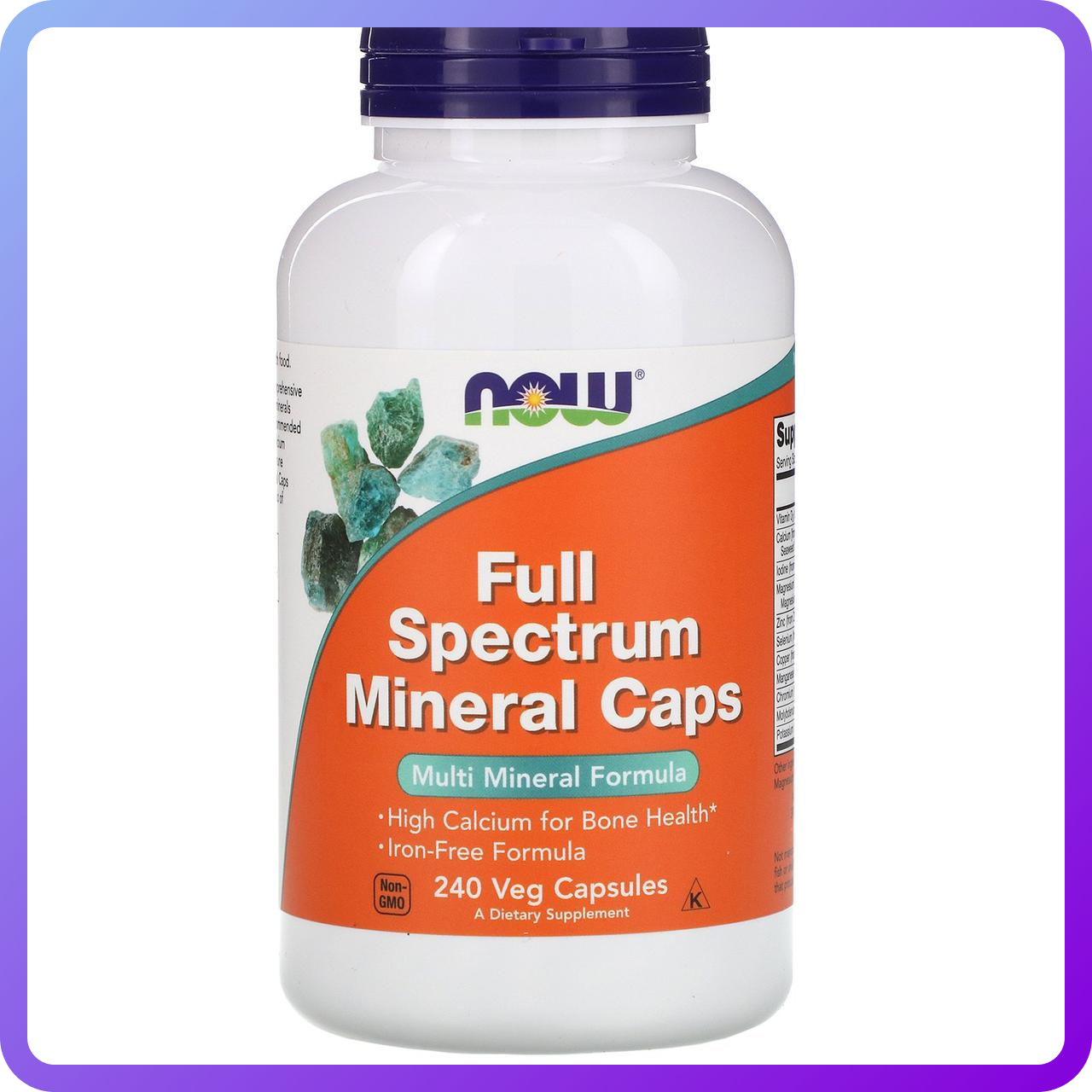 Препарат для підвищення працездатності NOW Foods Full Spectrum Minerals (240 кап) (335382)