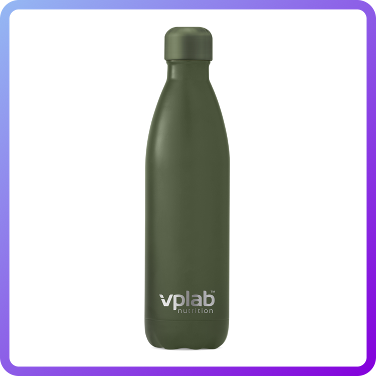 Фляга для води VPLab Metal water bottle 500 мл (Military Yellow Black Lime) (109044)