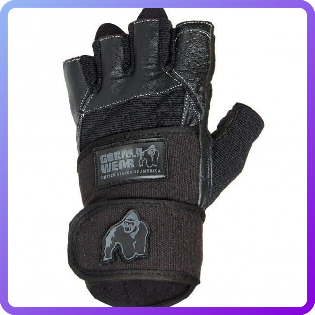 Рукавички Gorilla Wear Dallas Wrist Wrap Gloves Black (338588)