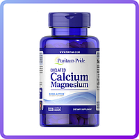 Вітаміни і мінерали Puritan's Pride Calcium Magnesium Chelated (100 капс) (340072)