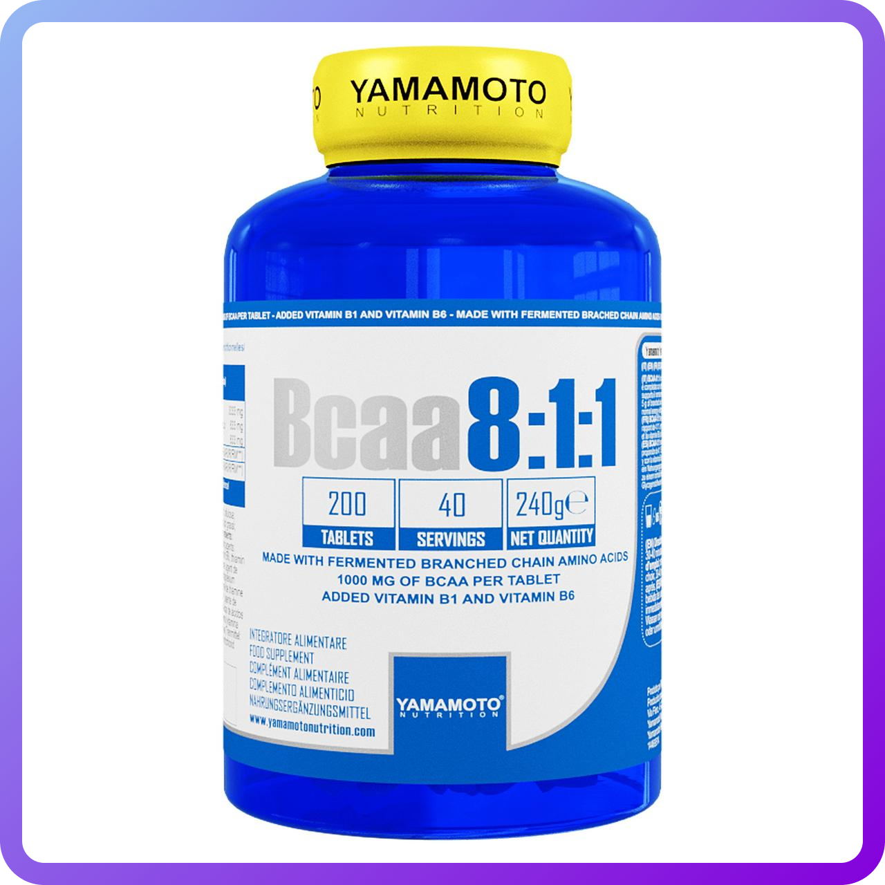 Амінокислоти BCAA Yamamoto Nutrition Bcaa 8-1-1 200 капс (341396)