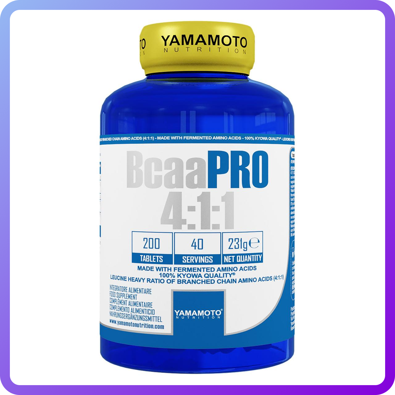 Амінокислоти BCAA Yamamoto Nutrition Bcaa PRO 4-1-1 200 таб (341398)