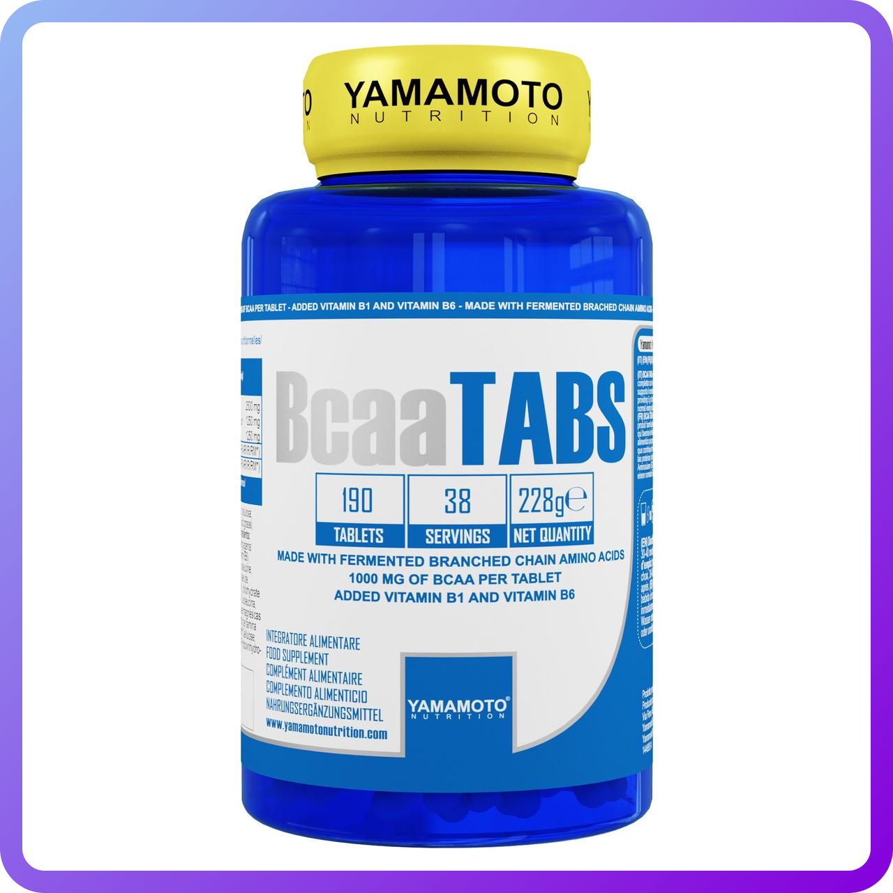 Амінокислоти BCAA Yamamoto Nutrition Bcaa таб 190 капс (341399)