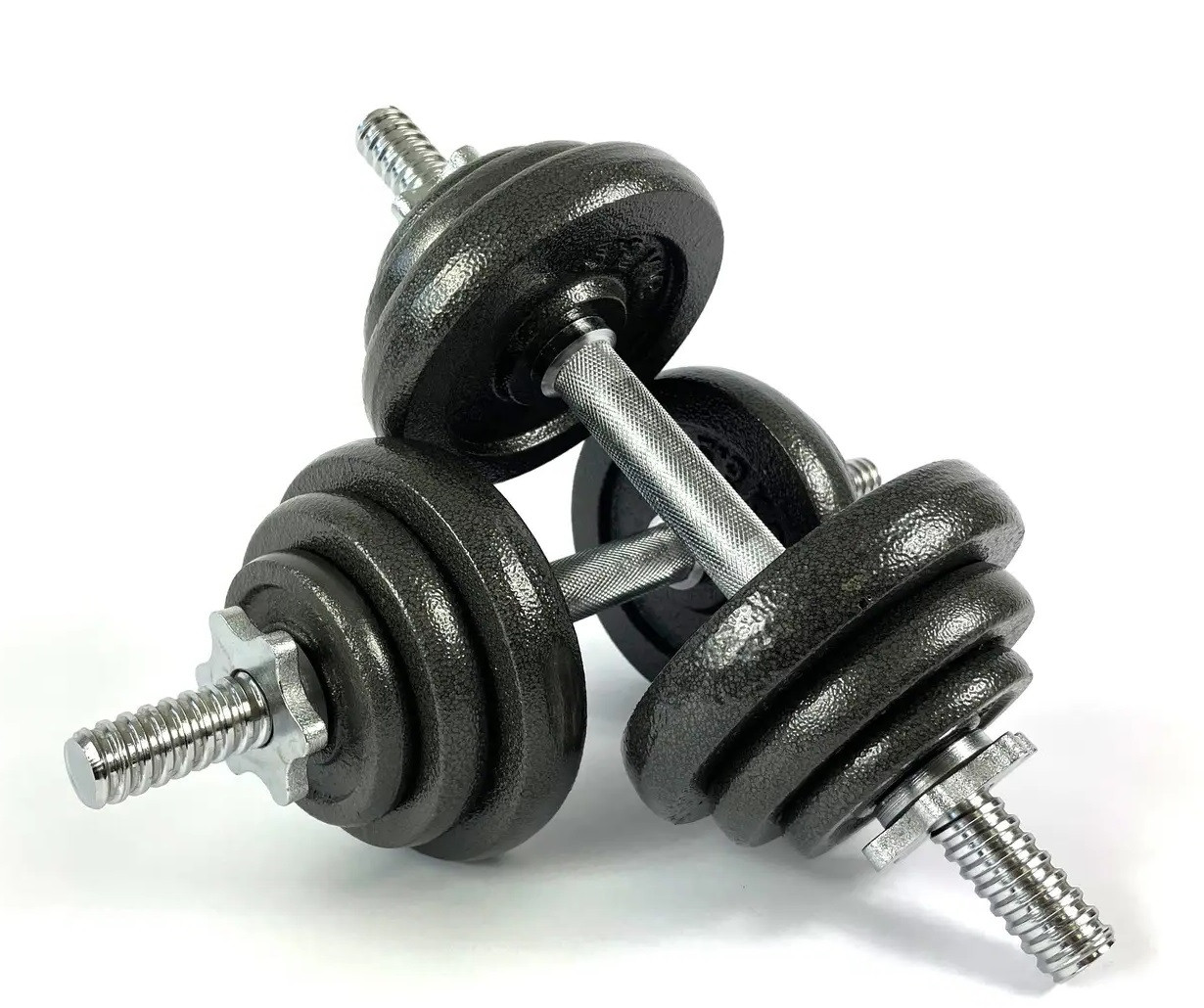 Гантелі металеві розбірні 2х10 кг  NEO-SPORT Набірні для дому