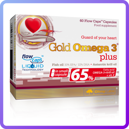 Комплекс незамінних жирних кислот Olimp Labs Gold Omega 3 Plus (60 капс) (335531)