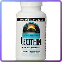 Лецитин Source Naturals Lecithin 1200 мг 100 желатиновых капсул (344960)