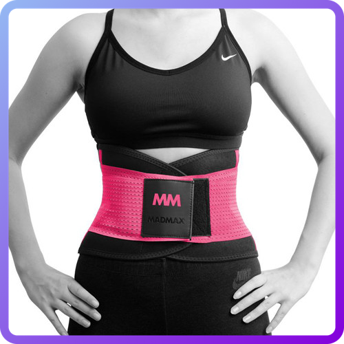 ПОЯС Компресійний MadMax MFA 277 black pink (343715)