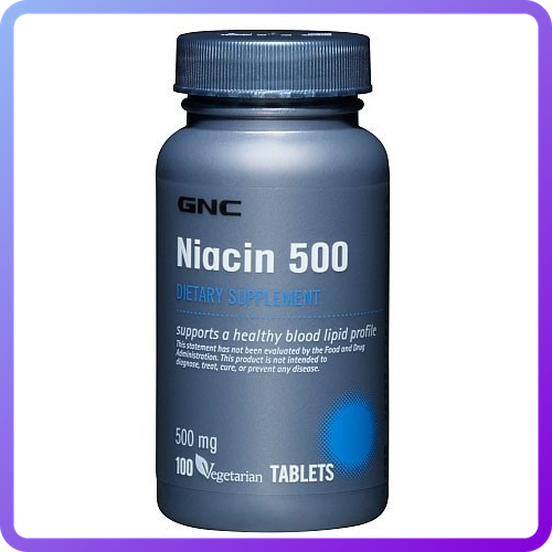 Мінеральний комплекс на основі нікотинової кислоти GNC Niacin 500 (100 таб) (101940)