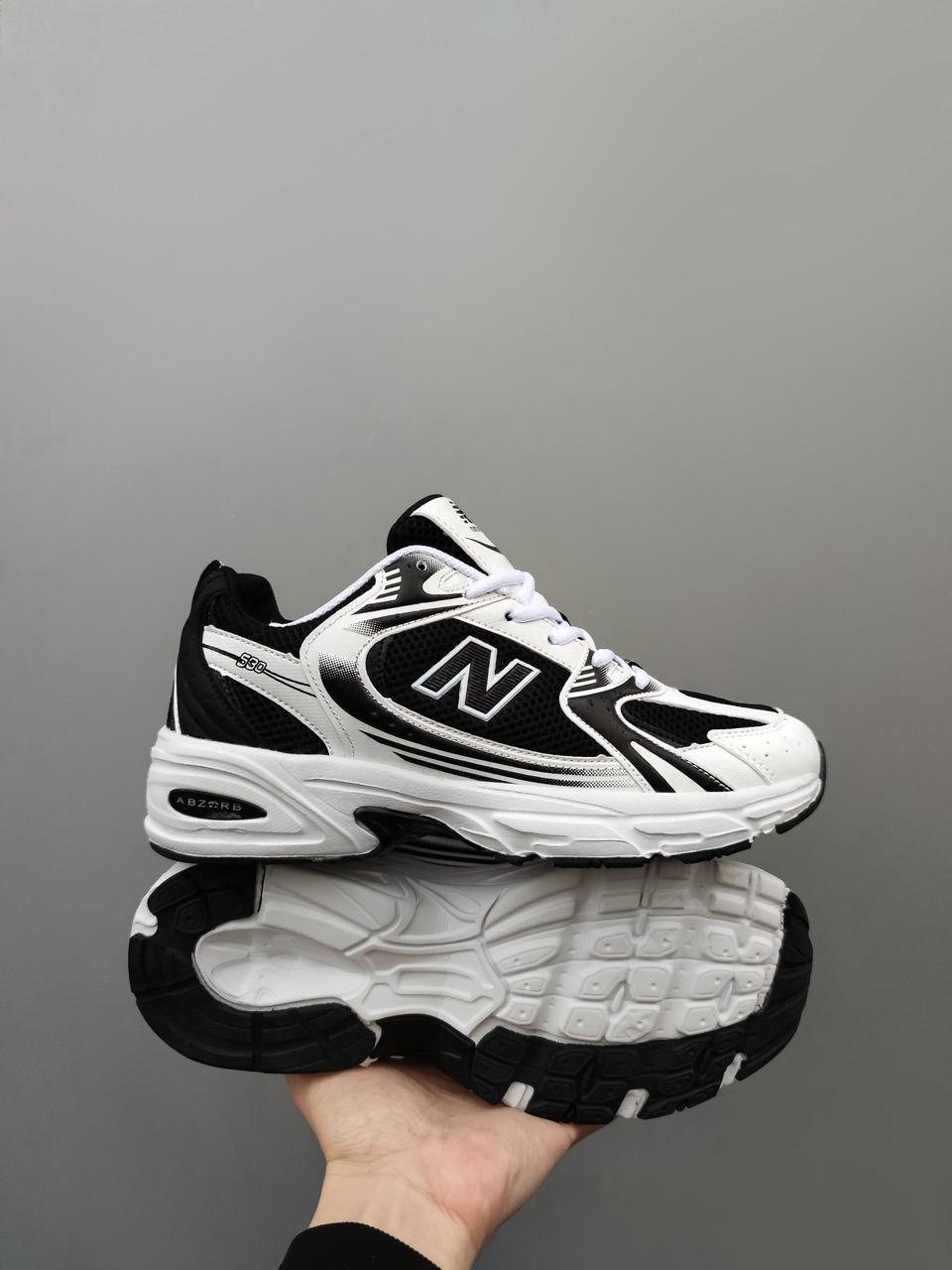 Кросівки чоловічі New Balance 530 чорно-білі літні спортивнішкощі core баланс
