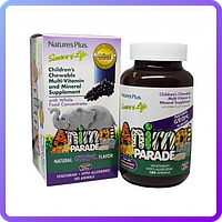 Мультивитамины для Детей Вкус Винограда Natures Plus Animal Parade Children's Multi-Vitamin Mineral Supplement