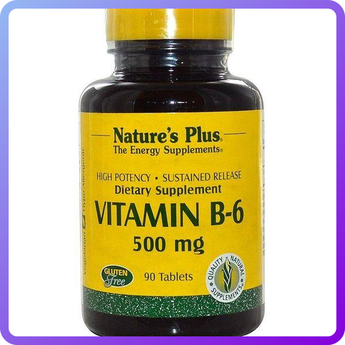 Вітамин B-6 Nature's Plus (Vitamin B-6) 500 мг 90 таблеток (470443) (ID ...