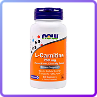 Л-карнитин NOW L-Carnitine 250 мг (60 капсул) (227730)