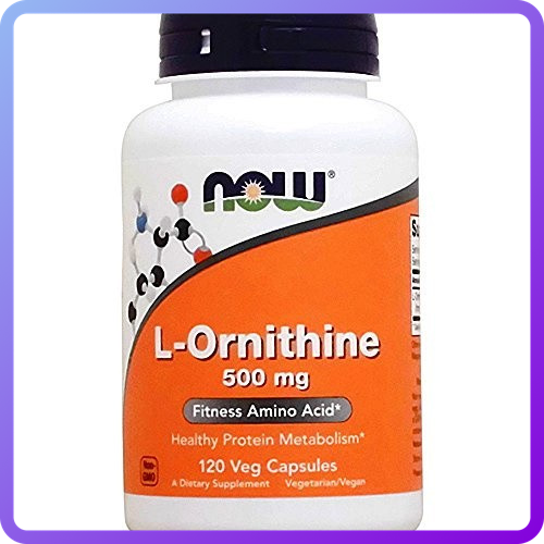 Вітаміни і мінерали Now Foods L-Ornithine 500 мг 120 кап веган (343739)