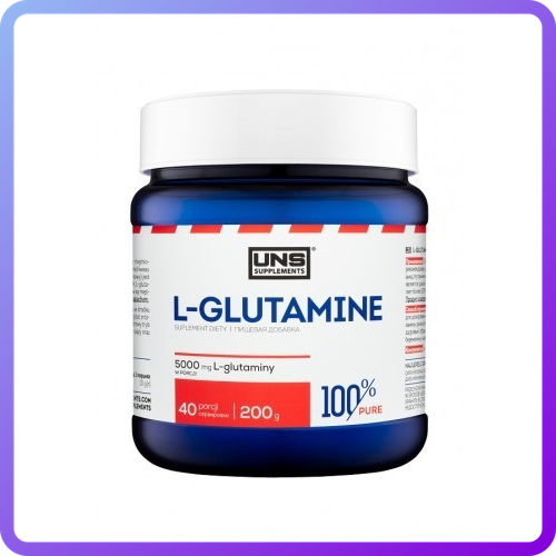 Глютамін UNS 100% Pure L - GLUTAMINE 200 г (341513)
