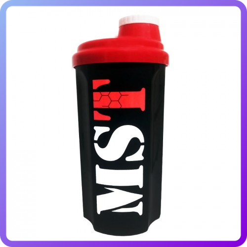 Шейкер MST Nutrition (700 мл) Чорний + Червона Кришка (342633)
