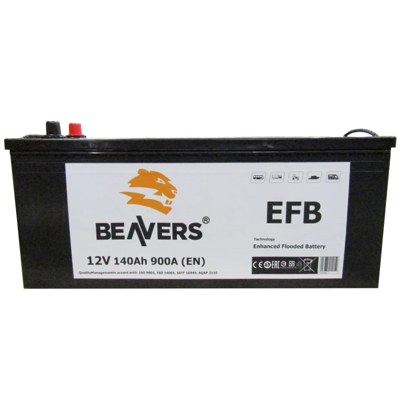 Акумулятор 6СТ-140 (L+) BEAVERS EFB 900А