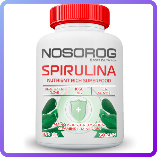 Спіруліна Nosorig Nutrition Spirulina 180 таб (346065)