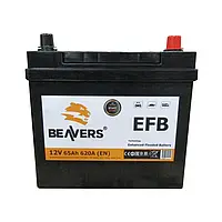 Акумулятор 6СТ-65 (R+) BEAVERS ASIA EFB 620А