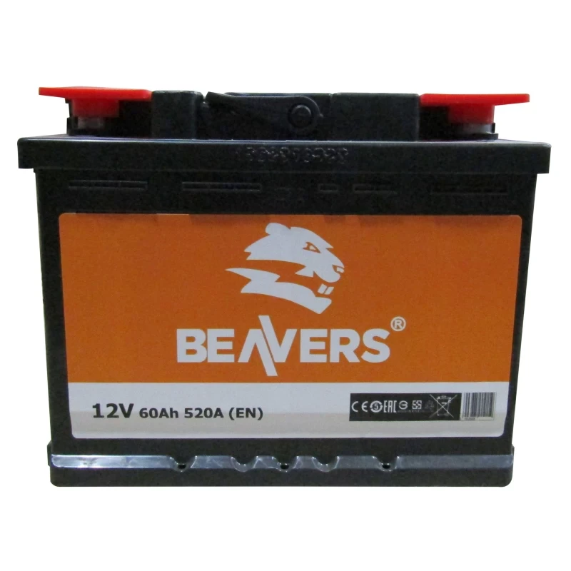 Акумулятор 6СТ-60 (R+) BEAVERS 520А